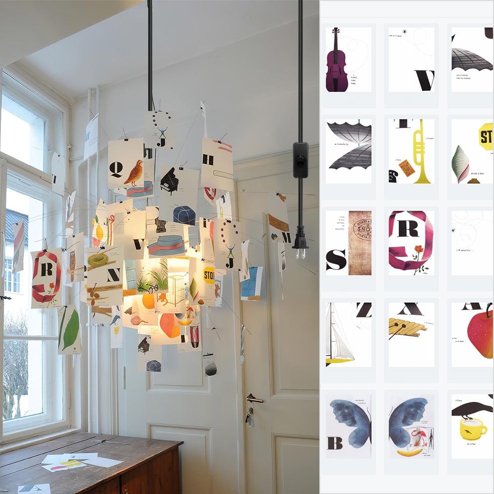 Élise Paper Art Plug-In Hängeleuchte
