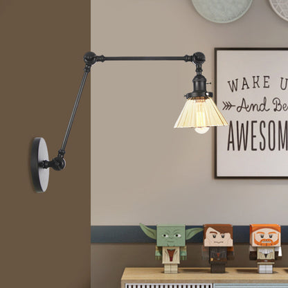 Nova Industrial Cone Glas-Wandleuchte