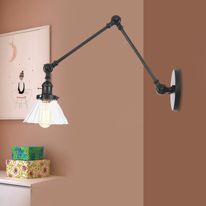 Nova Industrial Cone Glas-Wandleuchte