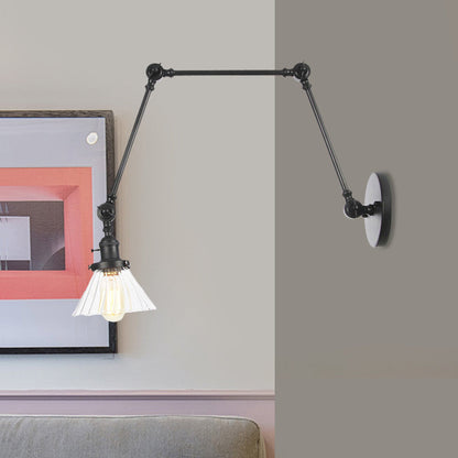 Nova Industrial Cone Glas-Wandleuchte