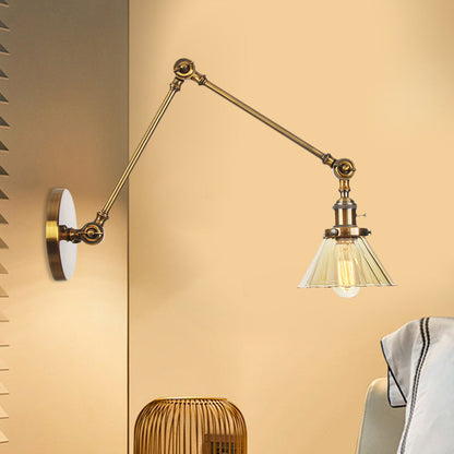 Nova Industrial Cone Glas-Wandleuchte