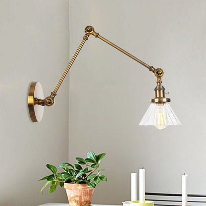 Nova Industrial Cone Glas-Wandleuchte