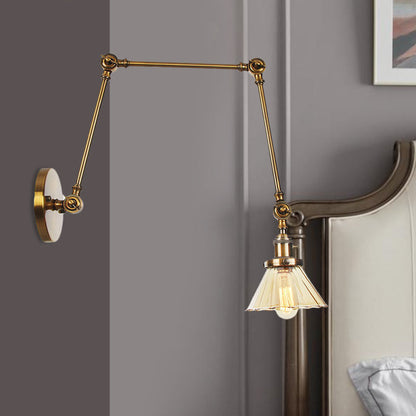 Nova Industrial Cone Glas-Wandleuchte