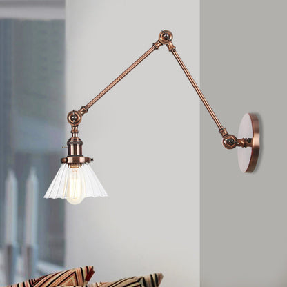 Nova Industrial Cone Glas-Wandleuchte