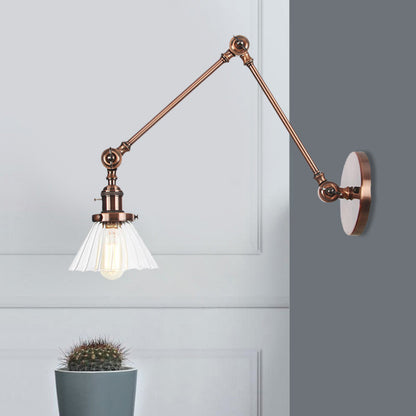 Nova Industrial Cone Glas-Wandleuchte
