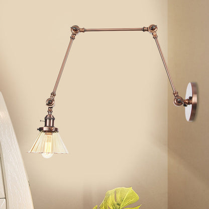 Nova Industrial Cone Glas-Wandleuchte