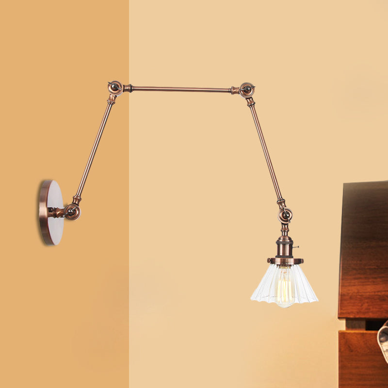 Nova Industrial Cone Glas-Wandleuchte