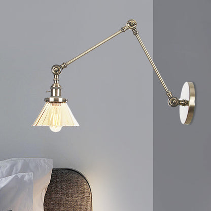 Nova Industrial Cone Glas-Wandleuchte