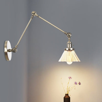 Nova Industrial Cone Glas-Wandleuchte