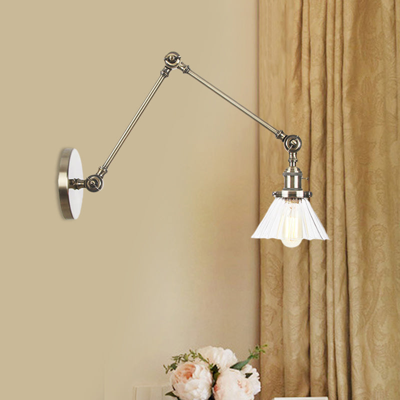 Nova Industrial Cone Glas-Wandleuchte