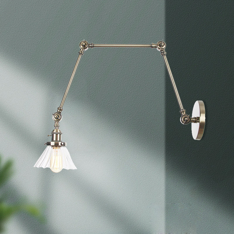 Nova Industrial Cone Glas-Wandleuchte