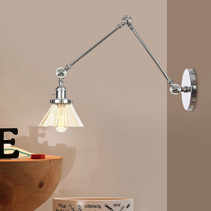 Nova Industrial Cone Glas-Wandleuchte