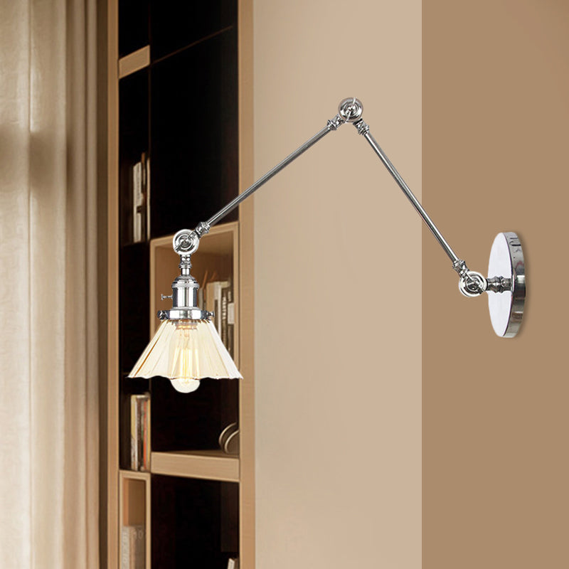 Nova Industrial Cone Glas-Wandleuchte