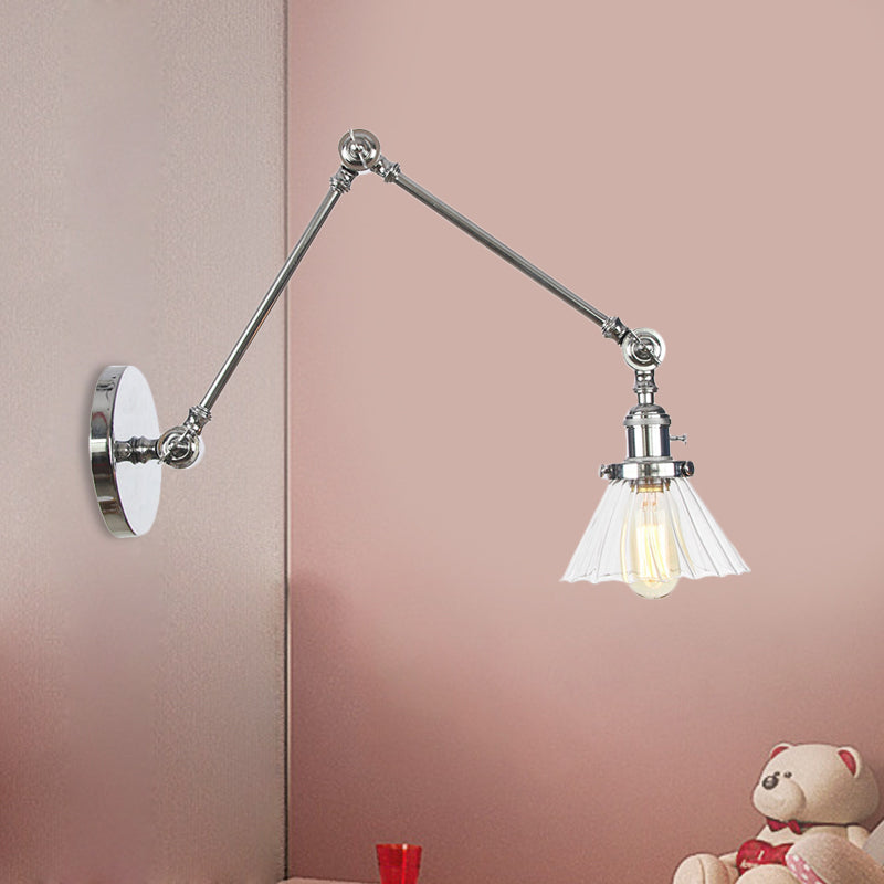 Nova Industrial Cone Glas-Wandleuchte
