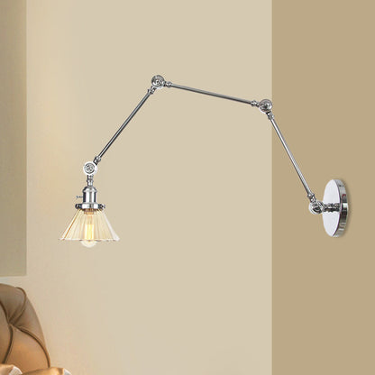 Nova Industrial Cone Glas-Wandleuchte