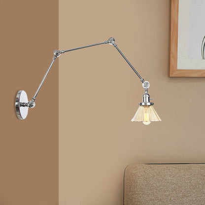 Nova Industrial Cone Glas-Wandleuchte