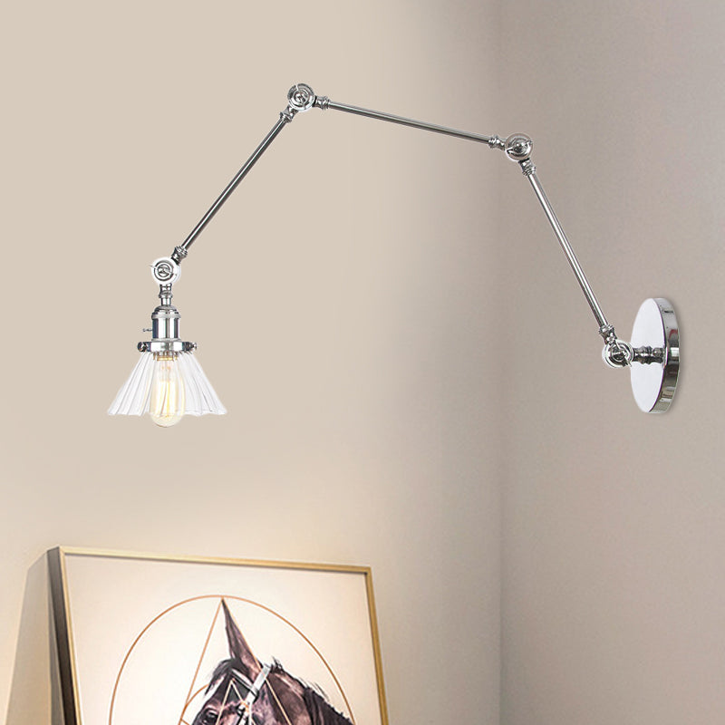 Nova Industrial Cone Glas-Wandleuchte