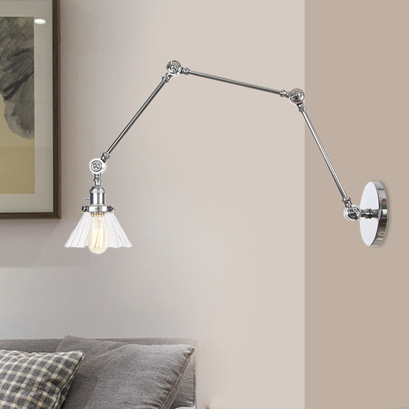 Nova Industrial Cone Glas-Wandleuchte