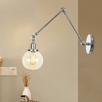 Orion Adjustable Orb Glass Wall Sconce