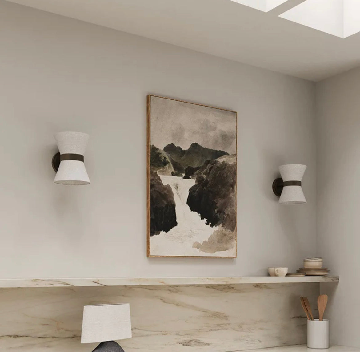 Camille Fabric Shade Wall Lamp