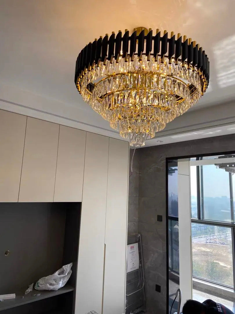Elena Luxury K9 Crystal Leonardo Chandelier