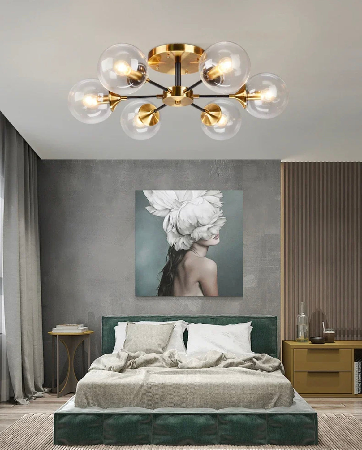 Élise Molecular Glass Ball Chandelier
