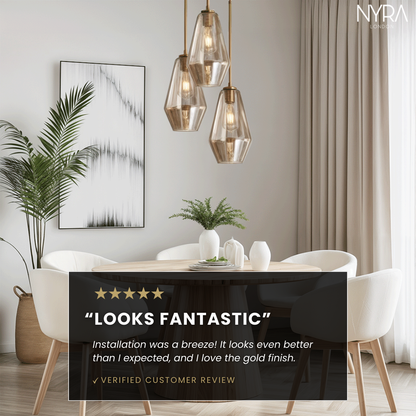 Monica Designer-Glas-Pendelleuchte