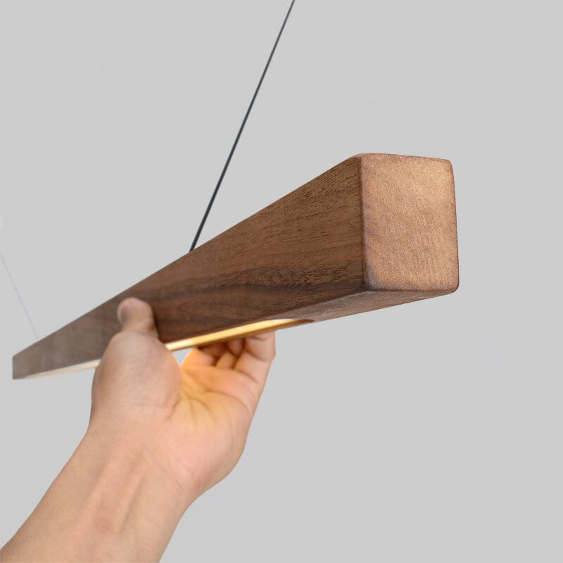 Amélie Eichen- & Walnuss-Linearchandelier