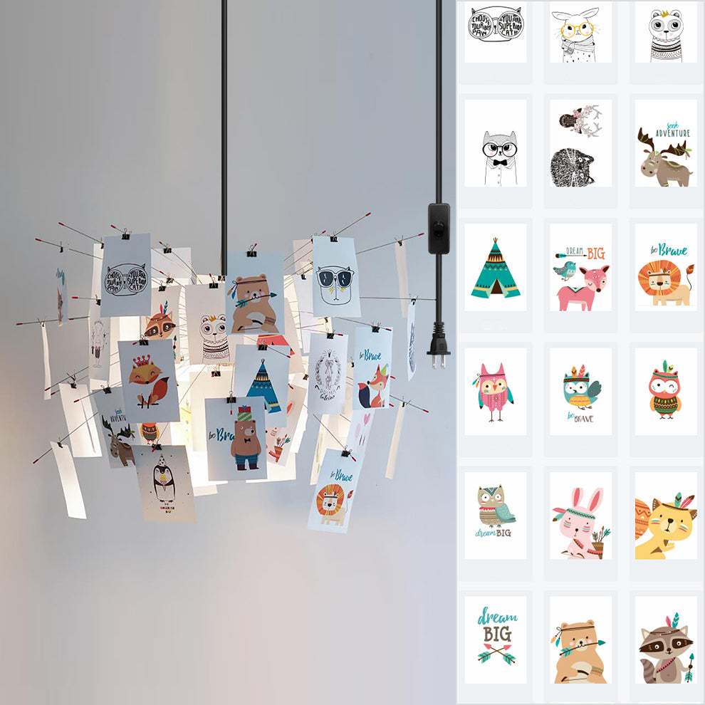 Élise Paper Art Plug-In Hängeleuchte