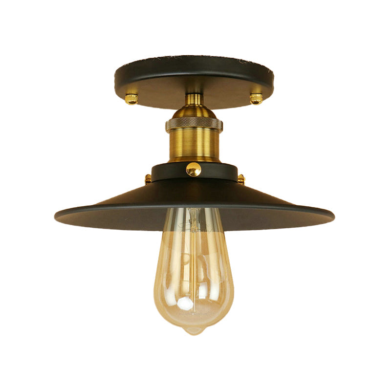 Colette Loft Saucer Metal Semi Flush Ceiling Light