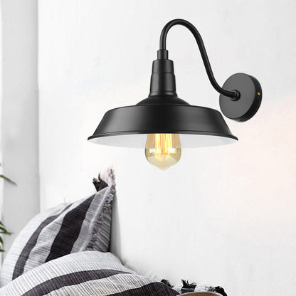 Harper Industrial Gooseneck Barn Wall Sconce