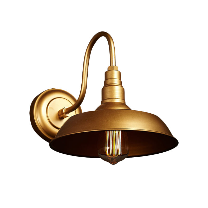 Harper Industrial Gooseneck Barn Wall Sconce