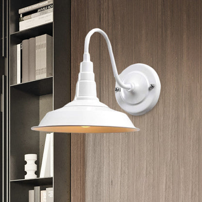 Harper Industrial Gooseneck Barn Wall Sconce