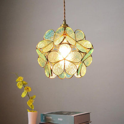 Clara Flower Glass Pendant Light