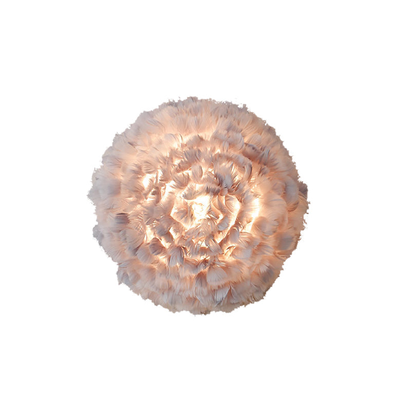 Océane Feather Bloom Wall Light Sconce
