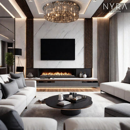 Celeste Luxury Smoke Grey Crystal Chandelier