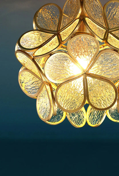 Clara Flower Glass Pendant Light