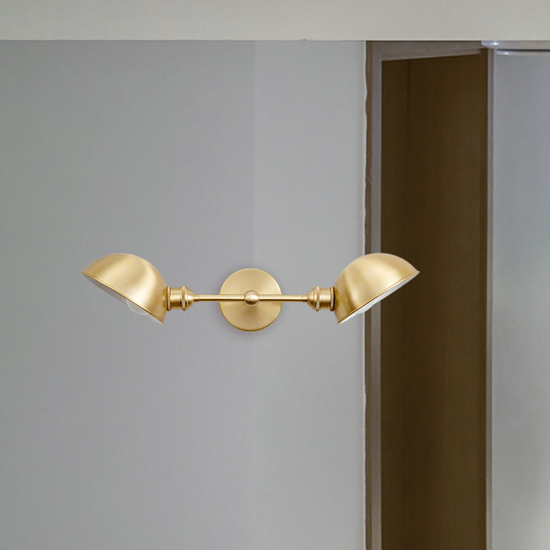 Madeleine Doppelkuppel Vintage Badezimmer-Wandleuchte