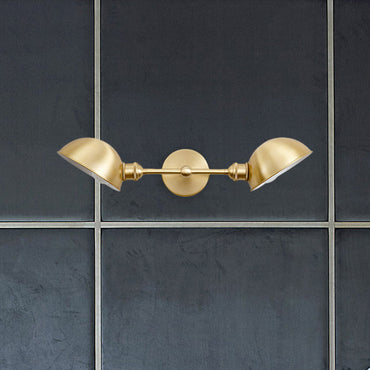 Madeleine Doppelkuppel Vintage Badezimmer-Wandleuchte