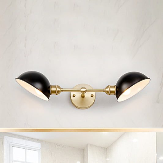 Madeleine Doppelkuppel Vintage Badezimmer-Wandleuchte