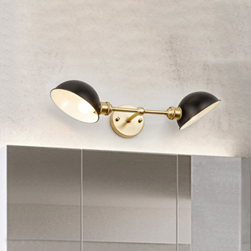Madeleine Doppelkuppel Vintage Badezimmer-Wandleuchte