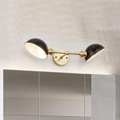 Madeleine Doppelkuppel Vintage Badezimmer-Wandleuchte