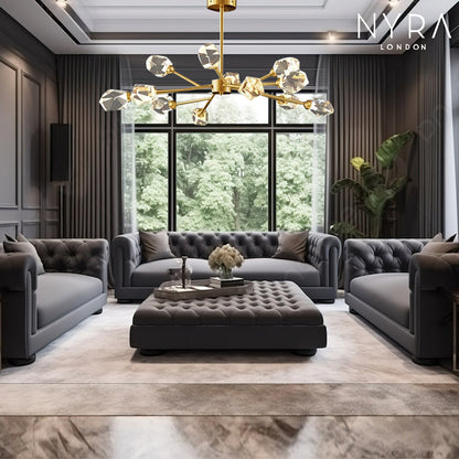 Genevieve Modern Crystal Bulb Pendant Light