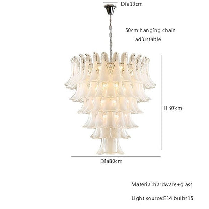 Camille Glas-Anhänger mit modellierten Blütenblättern