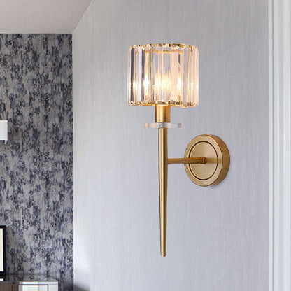 Madeleine Kristallblock Gold Wandleuchte
