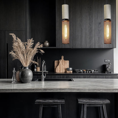 Amélie Industrial Cement Pendant Light