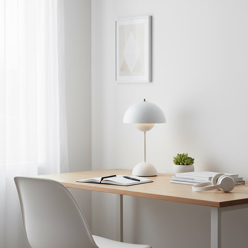 Élodie Wiederaufladbare LED-Tischleuchte mit Doppelkugeldesign