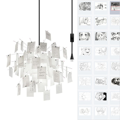 Élise Paper Art Plug-In Hängeleuchte