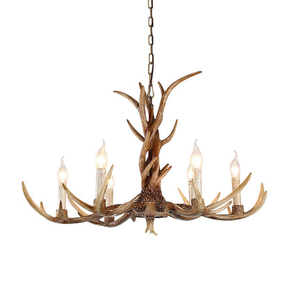 Élodie Antiker Kandelaber-Kronleuchter aus Harz