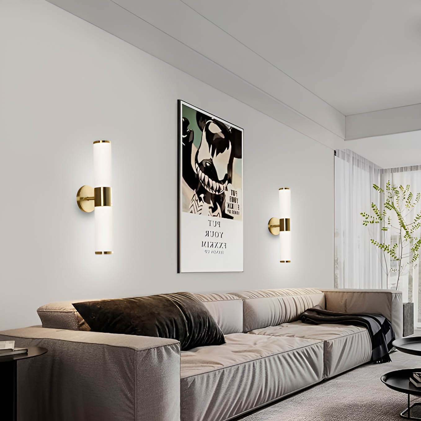 Beatrice Marble Pillar Sconce
